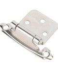 Self Closing RV Cabinet Hinge Half Inch Overlay Steel Durable For RV Boat Kitchen Bathroom Doors Easy Install Erosion Proof Wear Resistant Champagne Finish Modern Look Perfect For RVs Boats Campers And Travel Trailers