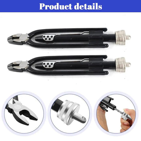 Durable 6-Inch Safety Wire Pliers With High-Carbon Steel Jaws Delivering 10x Torque, detailed view of tool components