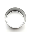 Top view of a Stainless Seal Wear Sleeve For Trailer Axles 1.72 Inch Outer Diameter with O Ring Beefy Heavy Duty Replacement Kit.