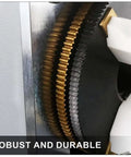 Close-up of internal gears showing robust design of No Sweat Manual Internal Ring Engraving Machine With Precision Double Sided Dial.