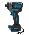 RiToEasysports Cordless Impact Wrench With 405 Ft Lbs Brushless High Torque 18V Electric Tool Offering 3500 Ipm side view with ergonomic handle.