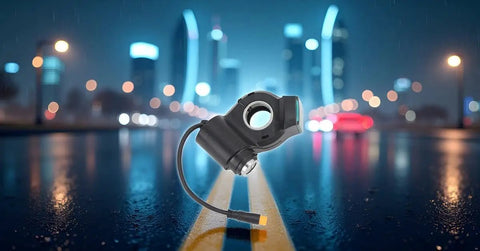 10 Inch Electric Scooter Handlebar Switch Lock With ABS Construction Digital Battery Power Display Replacement With Keys Built To Last For Daily Rides No Fuss Security