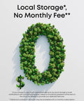 Local Storage sign made of greenery and featuring a dollar symbol underneath, promoting no monthly fees.