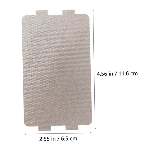 Rectangular mica sheet from Six Piece Microwave Mica Sheet Covers For Heat Shield And Insulation, Easy To Cut And Install, Fits Most Ovens And Microwaves
