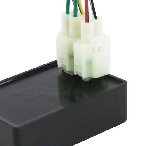Close-up of DC 6 Pin CDI Module With 4 Plus 2 Pin CDI Cable Harness For GY6 50cc 125cc 150cc ATV Go Kart Moped Scooter Quad Bike