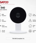 Rock Solid 1080P HD Indoor Security Camera 40 Pack Including Slick White Housing And Extra 32GB Storage Card For Hustle Free Surveillance.