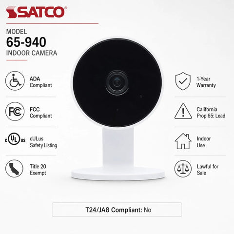 Rock Solid 1080P HD Indoor Security Camera 40 Pack Including Slick White Housing And Extra 32GB Storage Card For Hustle Free Surveillance.