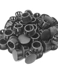 Half Inch Plastic Hole Plugs Flush Snap In Locking Caps For Cabinets Furniture Shelves Bookcases Closets And Woodworking Holes Drilling Covers Screw Hole Plugs Black 50 Pack Easy Fit Seamless Finish No Tools Needed