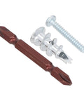 Heavy Duty Wall Anchor Kit With Screws And Drill Bits Zinc Alloy Self Drilling Drywall Anchors, anchor, screw, drill bit