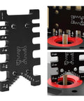 Pro Grade Woodworking Tenon Caliper And Dovetail Jig Gauge For Dead Nuts Accurate Mortise Measurements With Fast Setup Gap Ruler showing precise marking measurements.