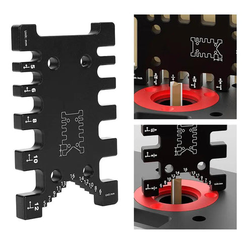 Pro Grade Woodworking Tenon Caliper And Dovetail Jig Gauge For Dead Nuts Accurate Mortise Measurements With Fast Setup Gap Ruler showing precise marking measurements.