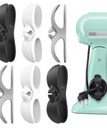 Stick On Cord Organizer For Kitchen Appliances, Easy Wrap Cord Holder For Mixer, Blender, Toaster, Coffee Maker, 6 Pack