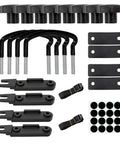 Roof Box U-Bolt Clamp Set For Roof Rack, Beefed-Up Metal Cargo Carrier Bolt Kit With Lock Nuts, Universal Mounting Brackets