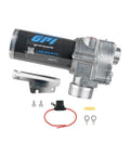 Built Tough 12V Direct Mount Fuel Transfer Pump 15 GPM For Gasoline Diesel Kerosene with metal nozzle holder and accessories.