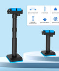 No Sweat Adjustable Telescopic Furniture Lifter Brackets With Heavy Duty 220 Pound Support Jack for vanities and sinks, shown in adjustable height.