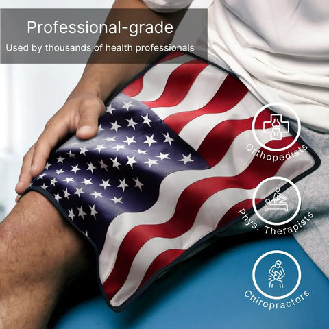 American Flag Gel Ice Pack For Injuries And Cold Therapy Reusable Large Ice Pack 10.5 By 14.5 Inches on knee pain relief