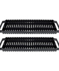 2 Pack Anti Static PCB Tray Racks With 25 Slots ESD Safe Bar Brackets Straight Type shown front view