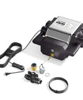 Front view of longer cut engraver air assist kit with air pump, tubing, fittings for Ray5 10W/20W laser engraver