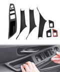 BMW 5 Series No-Remove Interior Door Pull Handle Sticky Cover Kit for F10 F11 2010 2016 installation view