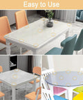 Heavy Duty Self Adhesive Clear Furniture Bumpers Keep Your Glass And Wood Tables Totally Solid While Blocking Ugly Scratches And Annoying Slips Around The House Darn Effective And Completely Invisible on various table types.