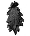 Oak Leaf Cast Iron Door Knocker Built Tough In Rustic 6 Inch Front Door Hardware With Rust-Resistant Powder Coat Finish