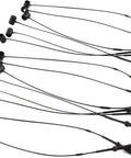 1000 Piece Premium Black 5 Inch Snap Lock Hang Tag Fasteners No Tag Gun Required for quick attaching in retail displays.