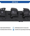 Power Window Switch Front Left Driver Side for Nissan Leaf Altima Sentra Rogue Juke 2011-2019 Replacement 25401-3NF0A 25401-3SH1A