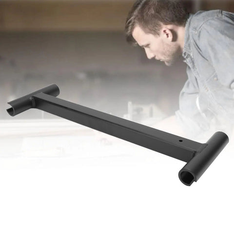 Door Hinge Tool 38CM Length Steel For Commercial Doors, Pro Grade Adjustable Hinge Wrench on workshop table