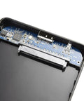 Inside view of Slick Plug And Chug 2 5 Inch Sata Hdd Enclosure For Laptop Drives showing USB 3.0 interface and circuitry.