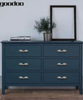 Gold Antique Dresser Handles Set Vintage French Provincial Style Cabinet Pulls on blue dresser with 2.99 inch hole spacing