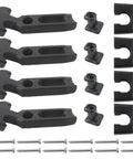 Go-To T Handle Rubber Latch Set Four Pack for Boat Hatch Toolbox and Equipment Hood 4.3 by 2 Inch components and screws