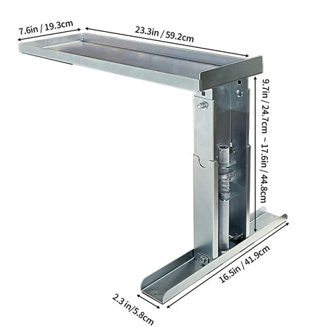 Stair Leveler Ladder Stabilizer With No Fuss Quick Adjust Adjustable 9.7 To 17.6 Inch Range Supports Up To 500 Lbs Slip Resistant Feet