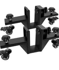 Game Changer Door Panel Mover With Rock Solid Adjustable Clamps And Smooth Glide Swivel Casters showing heavy-duty clamps and wheels.