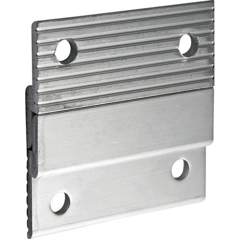 Close-up of aluminum Two Inch Z Clips Set Of 50 Pieces 25 Pairs For Hanging Panels Partitions Picture Frames And Mirrors