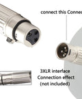 Stainless Steel M8 304 3 Pin XLR End Connector For Reciprocating Linear Actuator DIY Build And Industrial Cable Adapter Silver