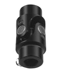 Eleven Sixteenths To Thirty Six Spline Three Quarter Inch Heavy Duty Black Steering Universal Joint Shaft, Single U Joint