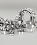 Set of Beefy Heavy Duty Tapered Roller Bearing Model 02872 02820, Bore 28.575mm, Outer Diameter 73.025mm, GCr15 steel material.