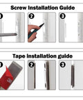 Installation guide for 20 Pack Ultra Thin Magnetic Cabinet Door Catches With Double Sided Tape And Screws set