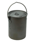 Ultra Lightweight 900ml Titanium Camping Pot And Mug With Lid And Mesh Bag Drink Directly From One Pot 134g Ultralight Thicker Gauge