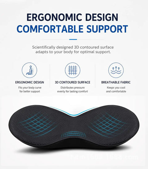 Must Have Car Seat Booster Cushion For Mini John Cooper Works Electric 2025 Non Slip Height Riser With Ergonomic Contoured Design view of 3D contoured surface and breathable fabric.