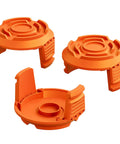 Three Pack WA0010 Replacement Spool Cap Covers For Worx Trimmers Heavy Duty ABS Weed Eater Cap For Worx Models WG150 WG151