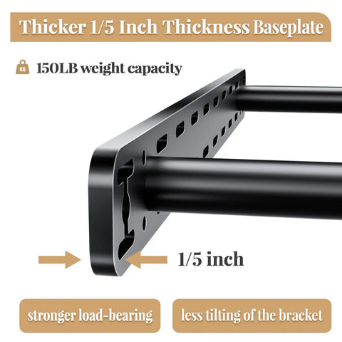 Heavy Duty Floating Shelf Brackets Set Features Hella Strong Hidden Wall Mount Hardware With Easy Peasy Drill Jig And All The Right Tools For A No Sweat Wood Board Install