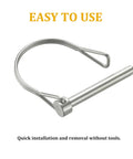 Heavy Duty Trailer Coupler Pin Kit No Tool Needed, 4 Pack 316 Stainless Steel Wire Lock Pins, 3/16 Inch Diameter By 1.97 Inch Length, Rustproof Quick Install Hitch Pin For Trailers, easy-use view