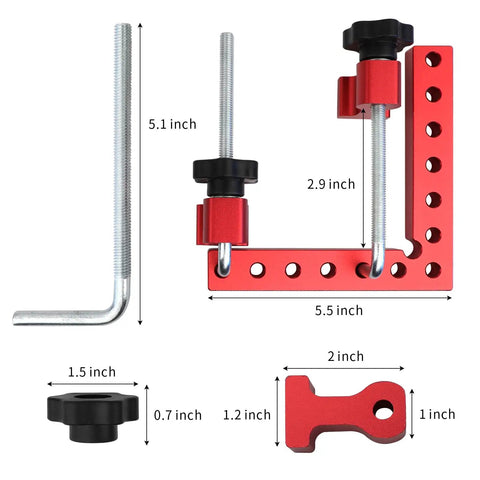 Get Your Hands On These Super Handy Right Angle Corner Clamps Made From Tough Aluminum Alloy That Stay Accurate At Ninety Degrees Four Pack