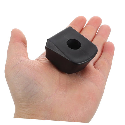 Hand holding a Roller Skate Brake Stopper for Inline and Quad Skates, showcasing durable toe stop size and design.