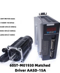 High Torque 3000RPM AC Servo Motor 1.91 Nm With Encoder, Single Phase, Black Brake Housing, Matched AASD-15A Driver
