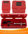 RC Crawler Accessories Kit For One Tenth Scale Rigs with red toolboxes and maintenance tools