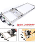 Stainless Steel Circular Saw Edge Guide And Woodworking Positioning Trough Jig Portable Saw Base With Bilateral Precision Scale for clean cuts.