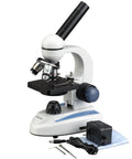 Dope Cordless Compound Monocular Microscope For Home Lab And Classroom, 40x To 400x Magnification, LED Illumination With Rheostat