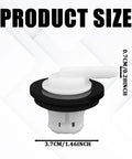 Product size illustration of 2 Pack Fuel Tank Vent Valve Kit With Grommet For Jeep Wrangler And Ford F Series Trucks 1980 1996 F150 F250 F350 Gas Tank Rollover Valve Replaces 5360058 5360059 911060